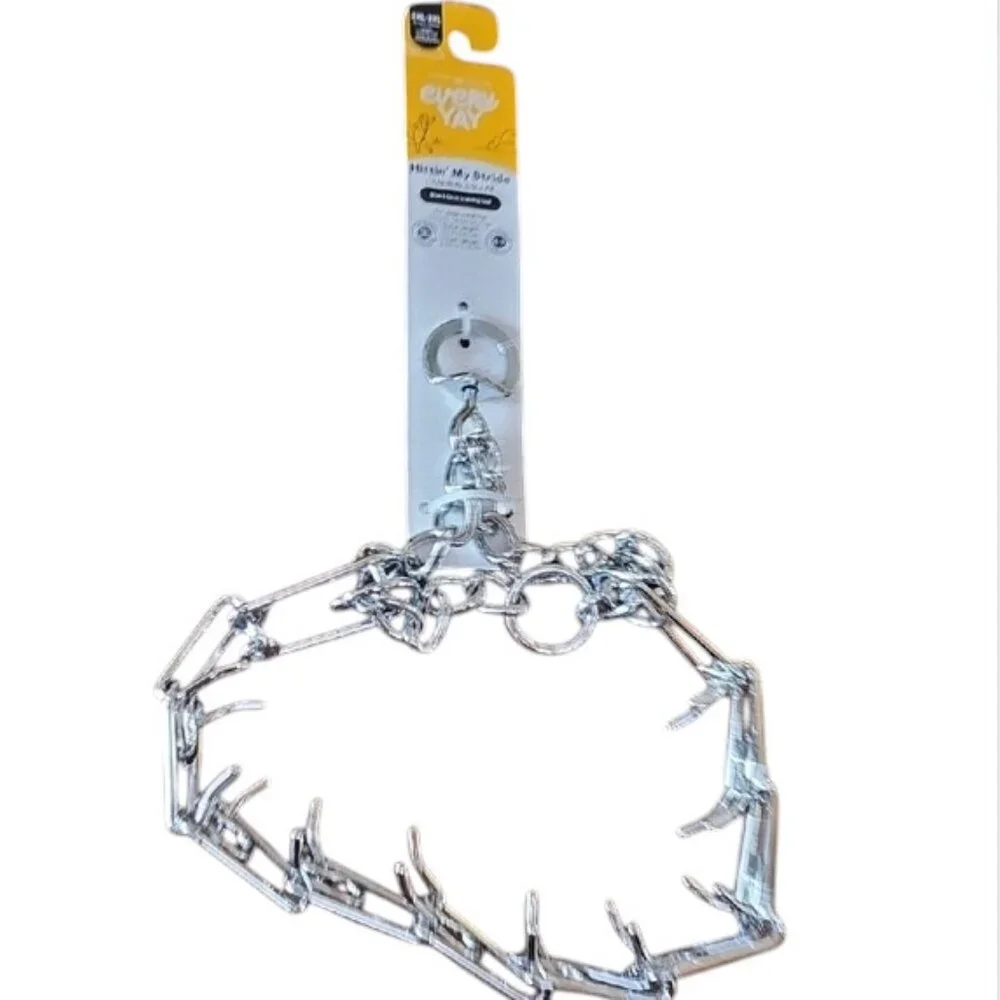 NWT Hittin' My Stride Short-term Training dog Collar Metal Prong 2XL - 3XL